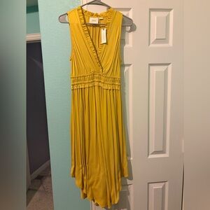 Anthropologie yellow dress